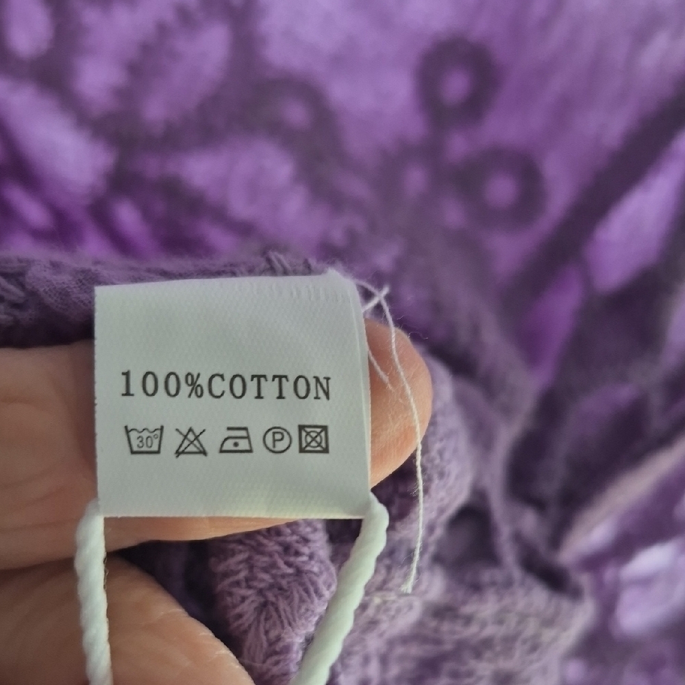 Spectacular Light Purple Crochet Cover Top (C45) - Picture 8 of 8